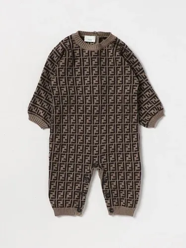 Tutina Fendi Kids in misto cotone e cashmere (105448238)