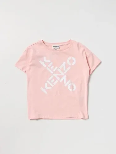 T-shirt Kenzo Junior con stampa logo incrociato (104595752)