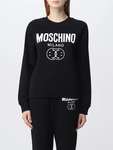 Felpa Moschino Couture in cotone double smiley (104595786)