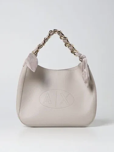 Borsa Armani Exchange con logo e micro borchie (104749096)