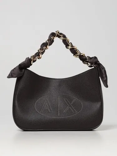 Borsa Armani Exchange con logo e micro borchie (104749103)