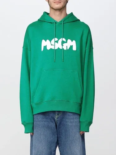Felpa Msgm in cotone con logo (104749454) Felpa Msgm in cotone con logo (104749454)