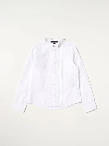 Camicia Emporio Armani in cotone e dettaglio plissè (105448521)