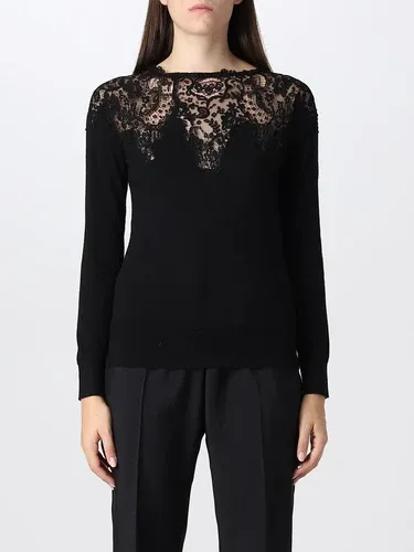 Maglia Ermanno Scervino in lana vergine con pizzo (105698097)