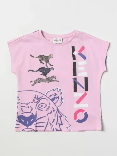 T-shirt Kenzo Junior con stampa tigri all-over (105698383)