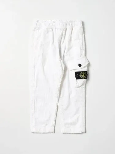 Pantalone STONE ISLAND JUNIOR Bambino colore Bianco (105698472)