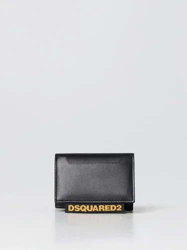 Portacarte di credito Dsquared2 in pelle liscia (105698603)