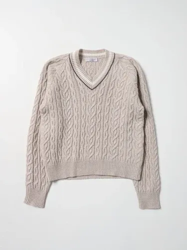 Maglia a v Brunello Cucinelli a trecce (105753725) Maglia a v Brunello Cucinelli a trecce (105753725)