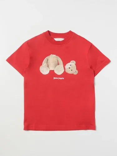 T-shirt Palm Angels in cotone con stampa bear (105753796)