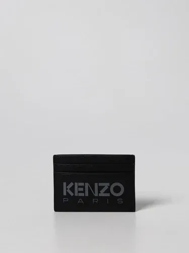 Porta carte di credito Kenzo in pelle martellata (105753810)