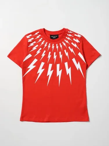 T-shirt Neil Barrett con stampa fulmini (106377276)