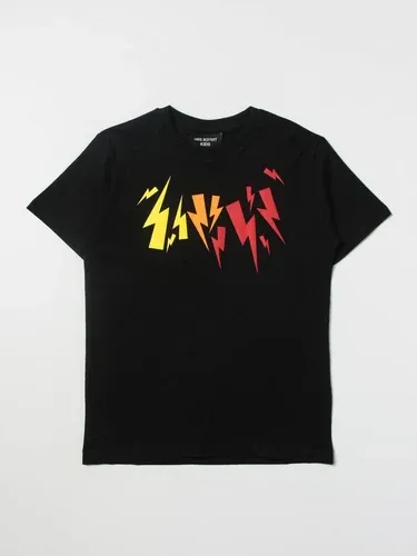 T-shirt Neil Barrett con stampa fulmini (105754250)