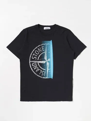 T-shirt Stone Island Junior con stampa logo (105754388)