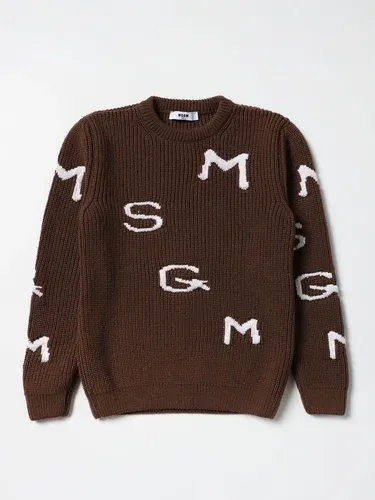Maglia Msgm Kids con lettering all-over (105754398)