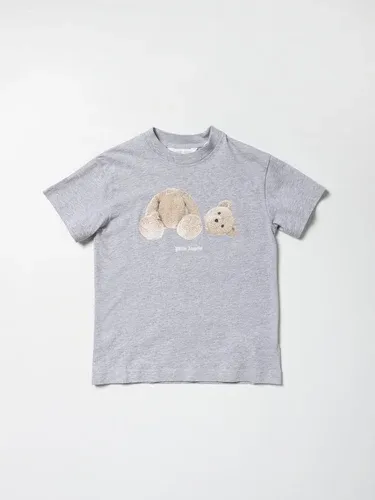 T-shirt Palm Angels in cotone con stampa bear (105784797)