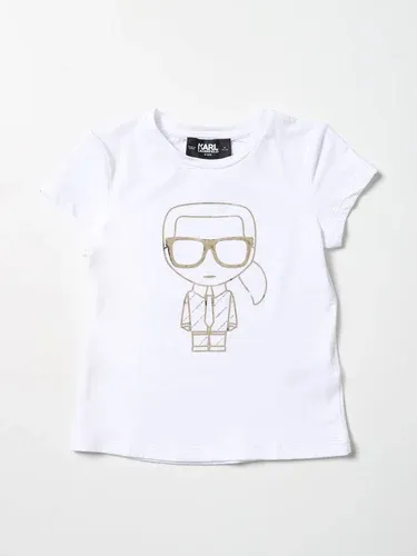 T-shirt Karl Lagerfeld Kids con stampa Karl (105784925)