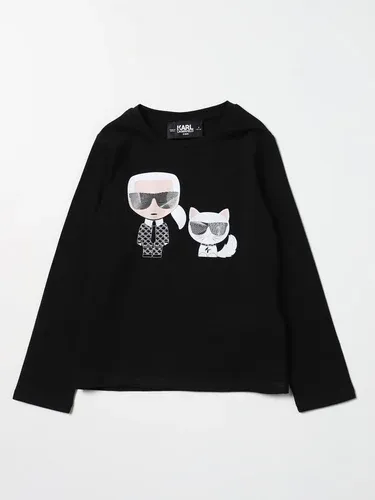 T-shirt Karl Lagerfeld Kids con stampa Karl e Gatto (105784929)