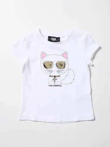 T-shirt Karl Lagerfeld Kids con stampa Gatto (105784931)