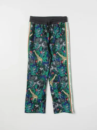 Pantalone jogging Kenzo Junior con stampa jungle (105784991)