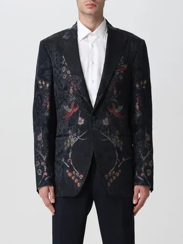 Blazer sartoriale Etro in lana e seta jacquard floreale (105785020)