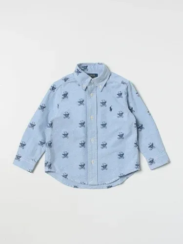 Camicia POLO RALPH LAUREN Bambino colore Celeste (105785099)
