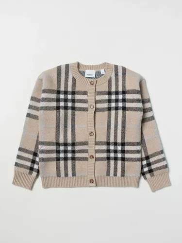 Cardigan Burberry in misto lana e cashmere check (105903031)