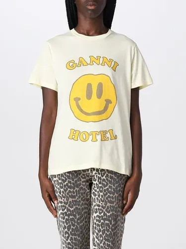 T-shirt Ganni con stampa Smile Hotel (105903057)