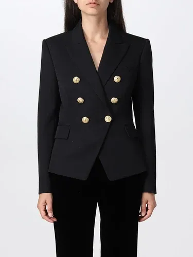 Blazer a doppiopetto Balmain in lana (106050892)