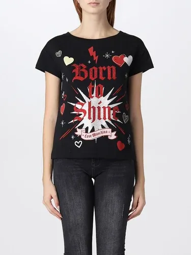 T-shirt Love Moschino con stampa born to shine (106134702)