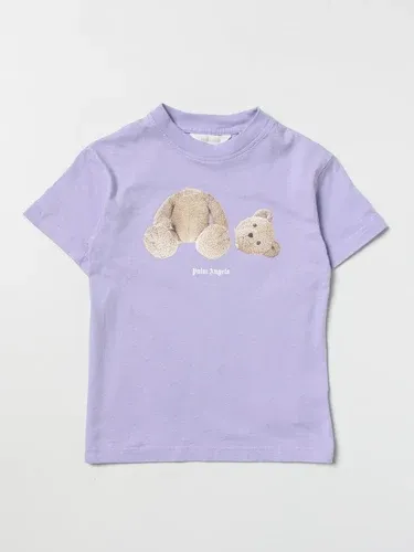 T-shirt Palm Angels in cotone con stampa bear (106134787)