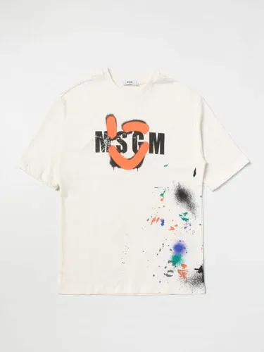 T-shirt Msgm Kids con stampa logo (106135241)