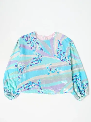 Camicia EMILIO PUCCI Bambino colore Celeste (106135551)
