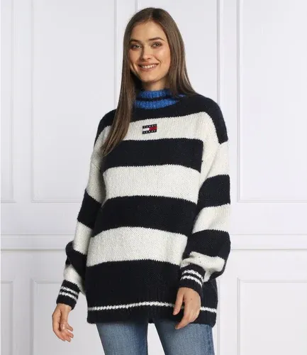 Tommy Jeans Maglione BLOCKSTRIPE | Oversize fit con aggiunta di lana (106217167)