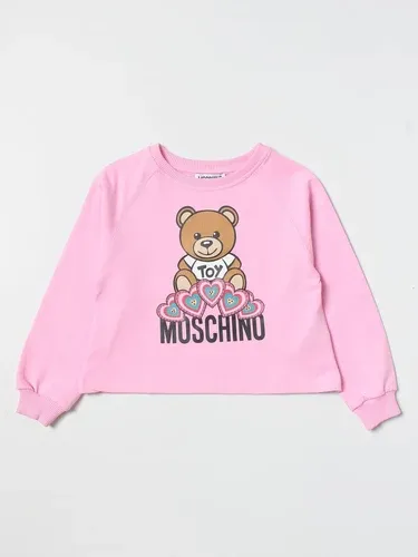 Felpa Moschino Kid con stampa Teddy cuori (106178982)