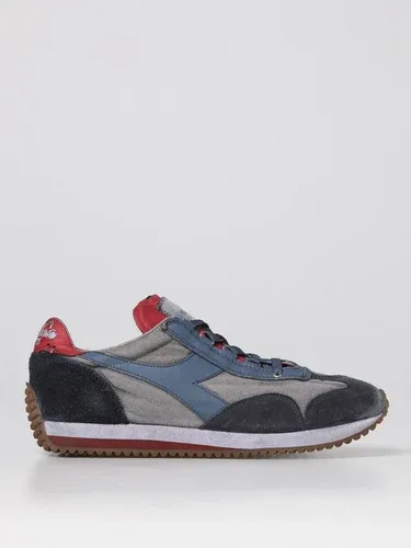 Sneakers Equipe Diadora Heritage in camoscio e canvas used (106179545)