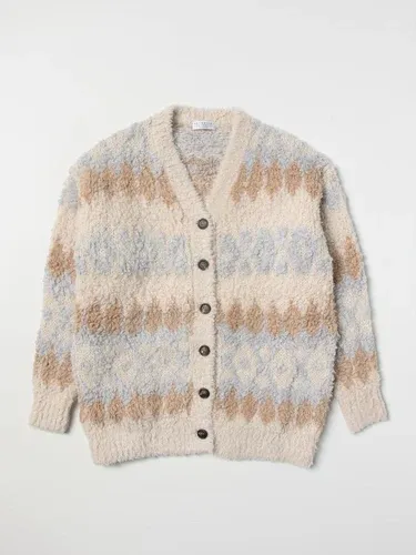 Cardigan Brunello Cucinelli in cachemire jacquard (106215899)