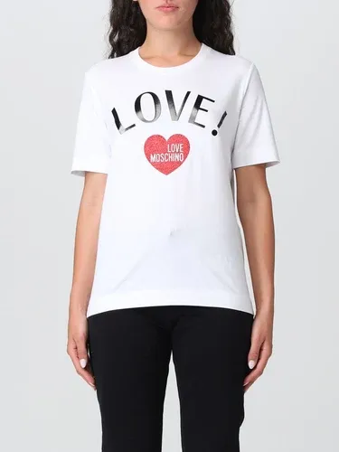 T-shirt Love Moschino con stampa love! (106216399)