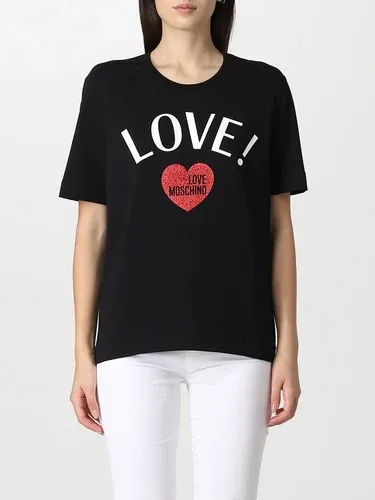 T-shirt Love Moschino con stampa love! (106216400)