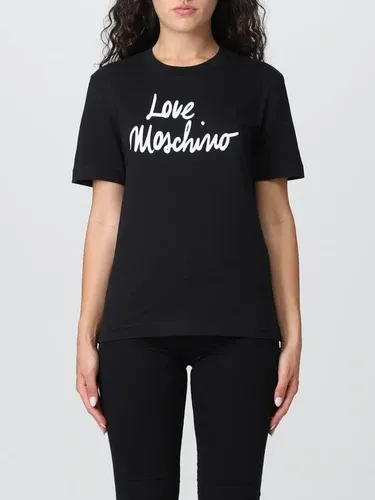 T-shirt Love Moschino con stampa logo (106216382)