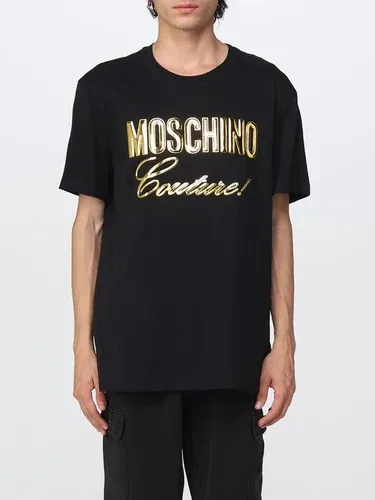 T-shirt Moschino Couture in cotone con logo (106216572)