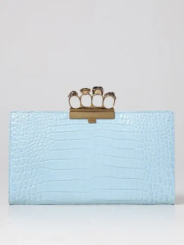 Clutch ALEXANDER MCQUEEN Donna colore Azzurro (106240187)