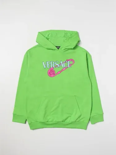 Young Versace Felpa Versace Young con stampa spilla da balia (106284051)