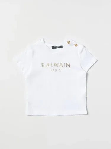 T-shirt Balmain in cotone con logo (106284096)