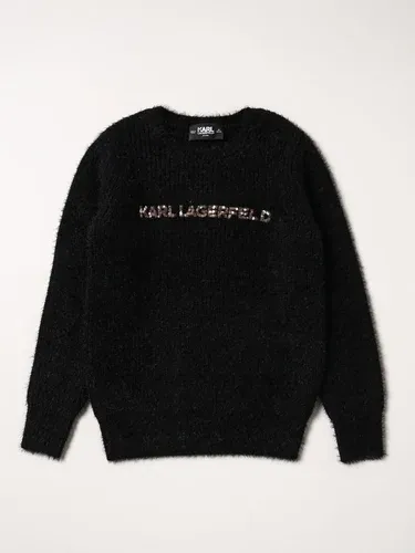 Maglia di viscosa Karl Lagerfeld Kids con logo (106284353)