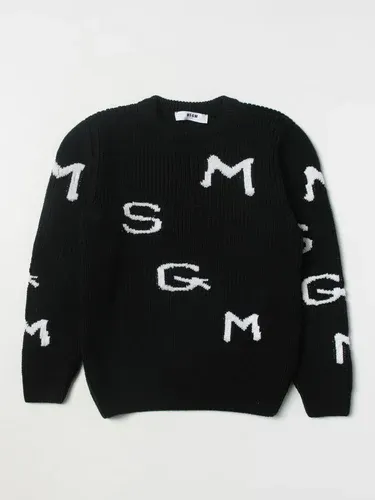Maglia Msgm Kids con lettering all-over (106307393)
