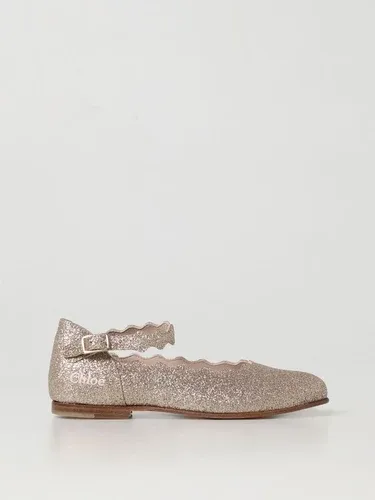 Ballerina Chloé in pelle e glitter (106307512)