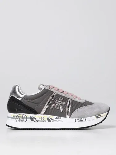 Sneakers Conny Premiata in camoscio e tessuto tecnico (106328879)