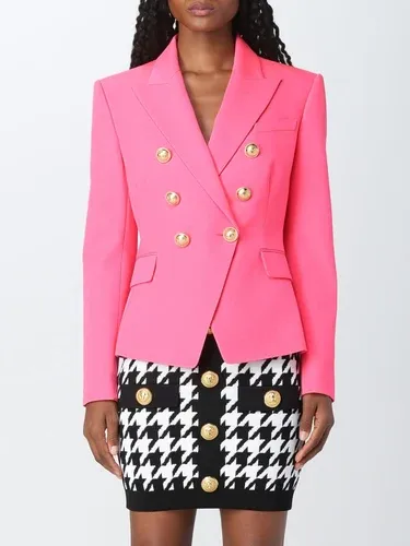 Blazer a doppiopetto Balmain in lana (106508992)