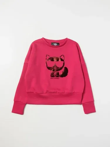 Felpa Karl Lagerfeld Kids con stampa gatto (106329117)