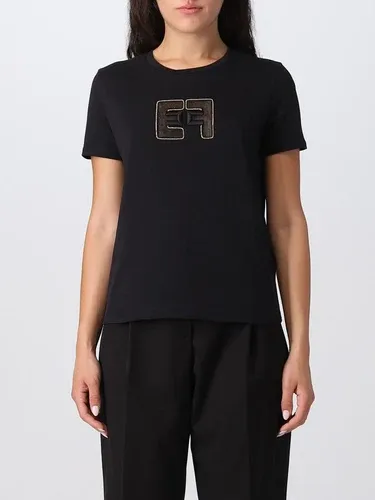 T-shirt Elisabetta Franchi con logo EF (106329135)